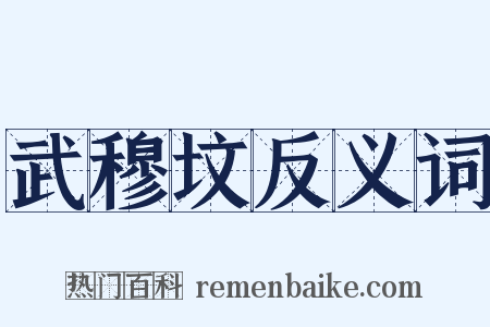 武穆坟反义词是什么意思的图片
